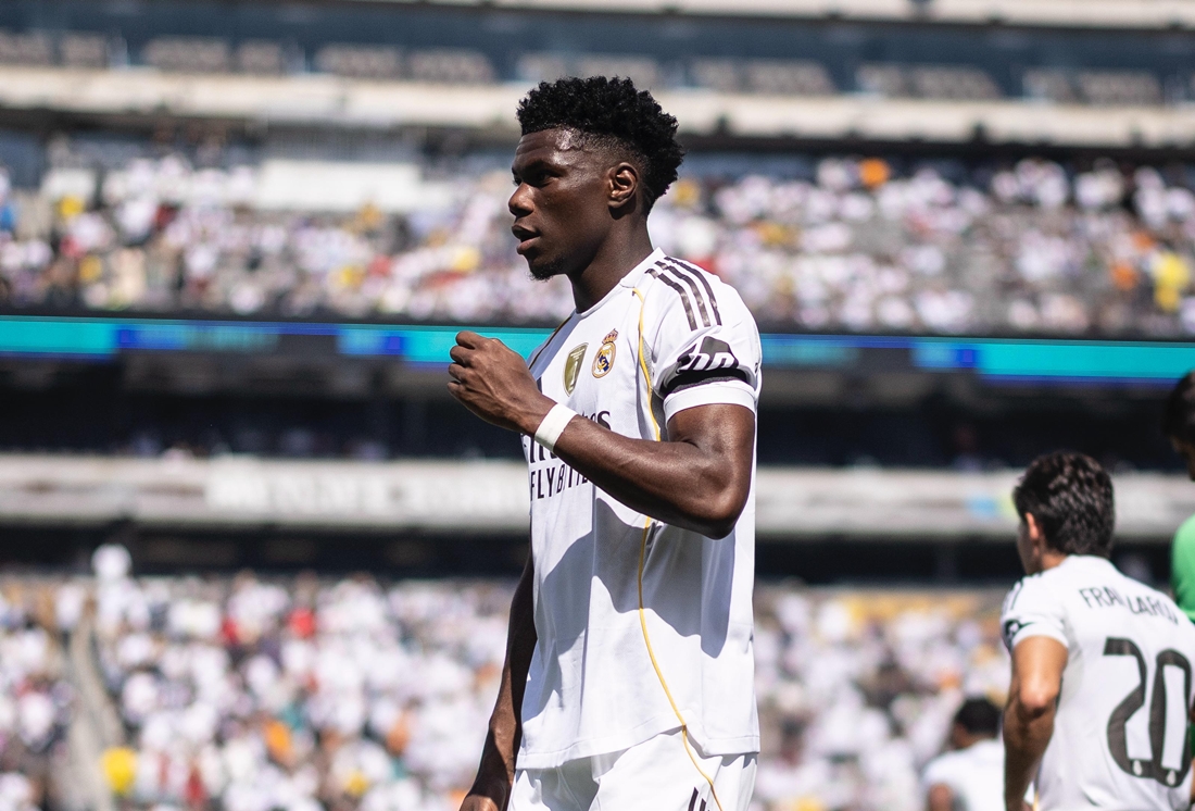 Aurelien Tchouameni gần như không có khả năng gia nhập Man Utd hè này. Ảnh: Aurelien Tchouameni - X.com.