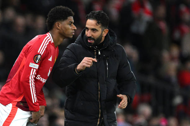 Marcus Rashford từng gặp rắc rối với Ruben Amorim. Ảnh: Getty Images