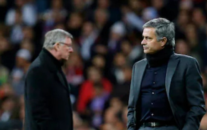 Mourinho và Ferguson đụng độ nhau vào tháng 2/2013 ở Champions League.