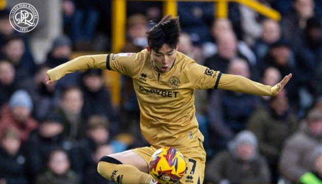 Yang Min-hyeok khi được cho mượn tại Queens Park Rangers. Ảnh: QPR