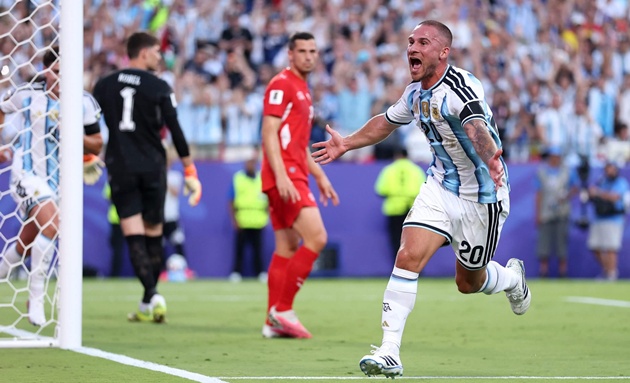 Allister vừa có ký World Cup xuất sắc cùng Argentina. (Ảnh: The Athletic)