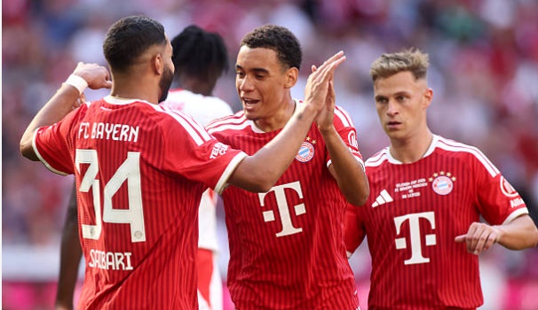 Bayern đánh bại RB Leipzig trong trận giao hữu tiền mùa giải. Ảnh: Getty.