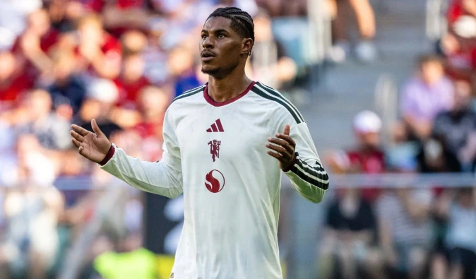 Rashford thể hiện tinh thần thi đấu tích cực. Ảnh: Getty.