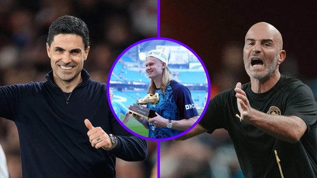 Arsenal v&agrave; Man City hướng đến trận