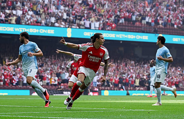 Ảnh bài viết Arsenal 1-0 Man City: Calafiori mở tỷ số chóng vánh