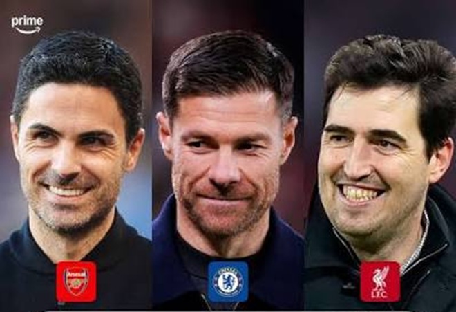 Arteta, Alonso v&agrave; Iraola xuất ph&aacute;t c&ugrave;ng l&ograve; đ&agrave;o tạo. Ảnh: Prime.