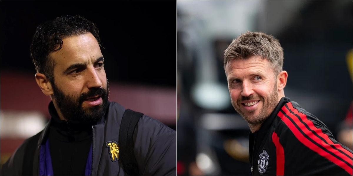 Ruben Amorim v&agrave; Michael Carrick mang đến 2 phong c&aacute;ch quản l&yacute; kh&aacute;c nhau tại Man Utd. Ảnh: Manchester United FC.
