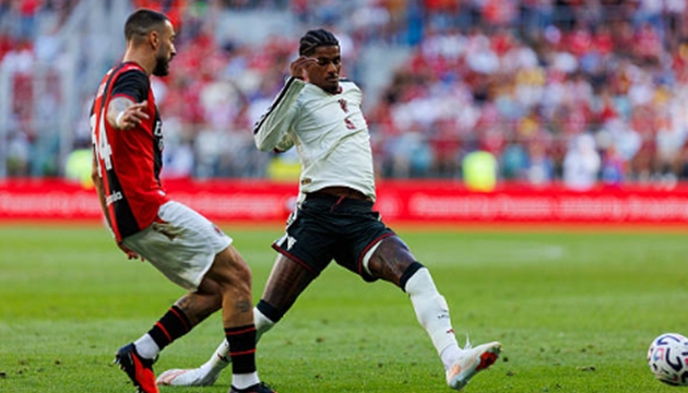 Rashford đã nỗ lực trong lần khoác áo Man United trở lại trước AC Milan. Ảnh: Getty Images