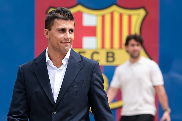 Rodri giờ đã là người của Barcelona. Ảnh: Getty Images.