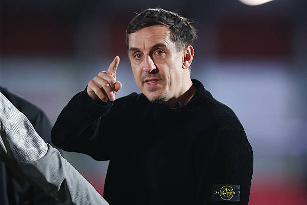 Gary Neville đánh giá cao Bruno Guimaraes. Ảnh: Getty Images.