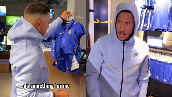 Ảnh bài viết Eden Hazard gây sốt khi "cải trang" đi mua áo tại Chelsea