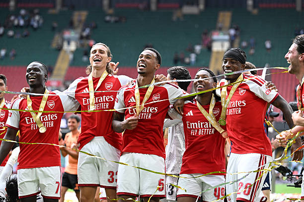 Arsenal vẫn là ứng cử viên vô địch ở Ngoại hạng Anh mùa này. Ảnh: Getty Images