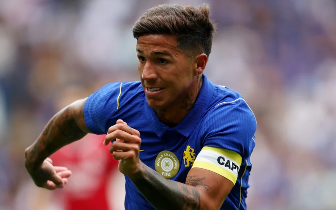 Enzo Fernandez đang đứng trước những đồn đoán về khả năng gia nhập Man City. Ảnh: Getty.