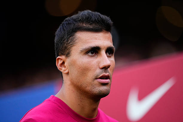 Rodri hoàn thành buổi tập đầu tiên tại Barcelona. Ảnh: Getty Images
