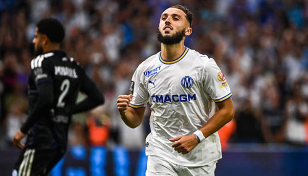 Amine Gouiri lập cú đúp trong ngày Marseille thắng 4-0. Ảnh: Getty Images