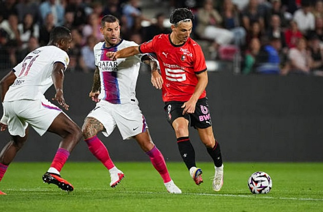 Rennes đã gây ra rất nhiều khó khăn cho PSG. Ảnh: Getty.