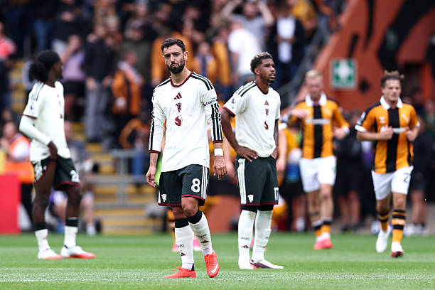Man Utd thua sốc Hull City trong ngày ra quân. Ảnh: Getty Images.