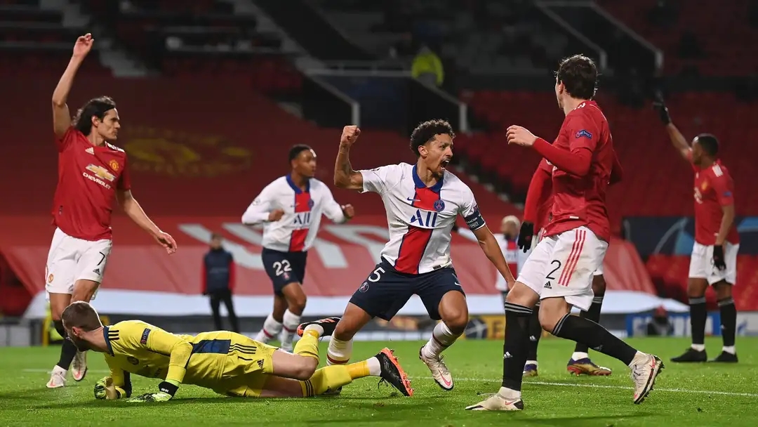 Man United thua PSG 1-3 ở lần đối đầu năm 2020. Ảnh: Getty Images.