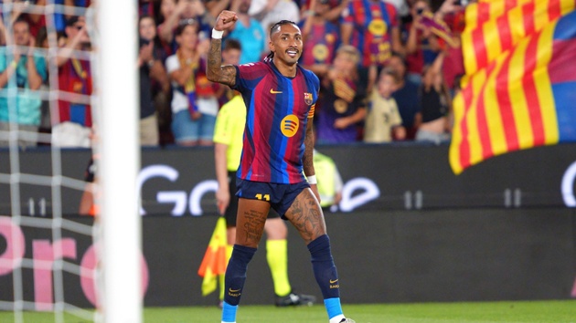 Ảnh bài viết Flick khẳng định Raphinha là số 9 hoàn hảo của Barcelona