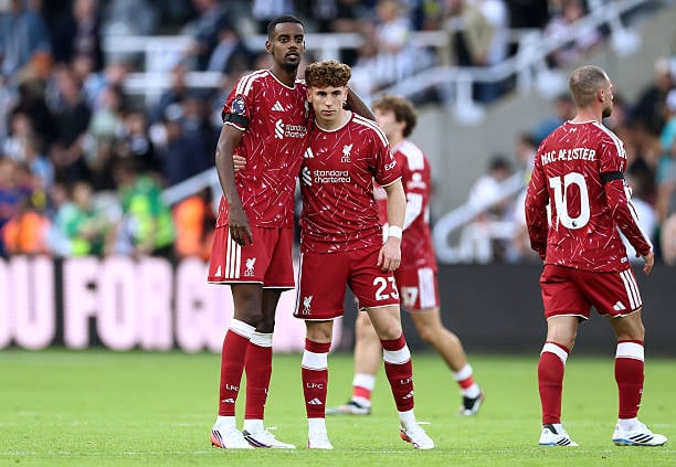 Liverpool sẵn sàng cho lần tiếp đón Forest. Ảnh của Molly Darlington/Getty Images.