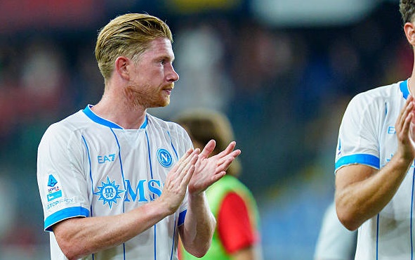 Kinh nghiệm và đẳng cấp của De Bruyne có thể giúp Napoli định đoạt trận đấu. Ảnh: Giuseppe Maffia/Getty Images.