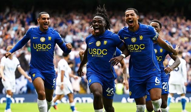 Lavia mở tỷ số từ sớm. (Ảnh: Darren Walsh/Chelsea FC via Getty Images)