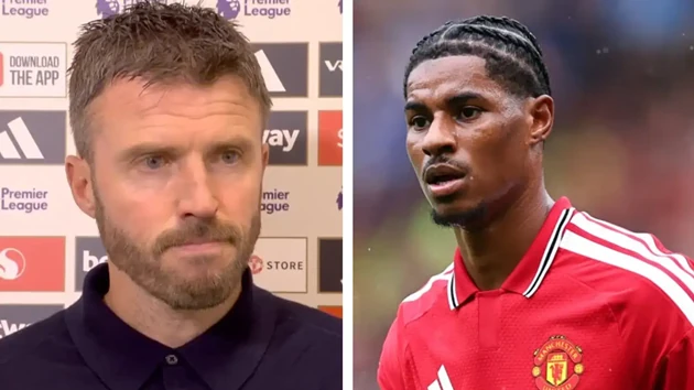 Rashford là một trong những cầu thủ Man Utd được HLV Carrick khen ngợi. Ảnh: Getty Images/Sky Sports