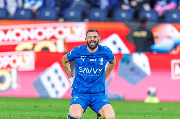 Benzema có thể giải nghệ sau khi chia tay Al Hilal. Ảnh: Abdullah Ahmed/Getty Images.