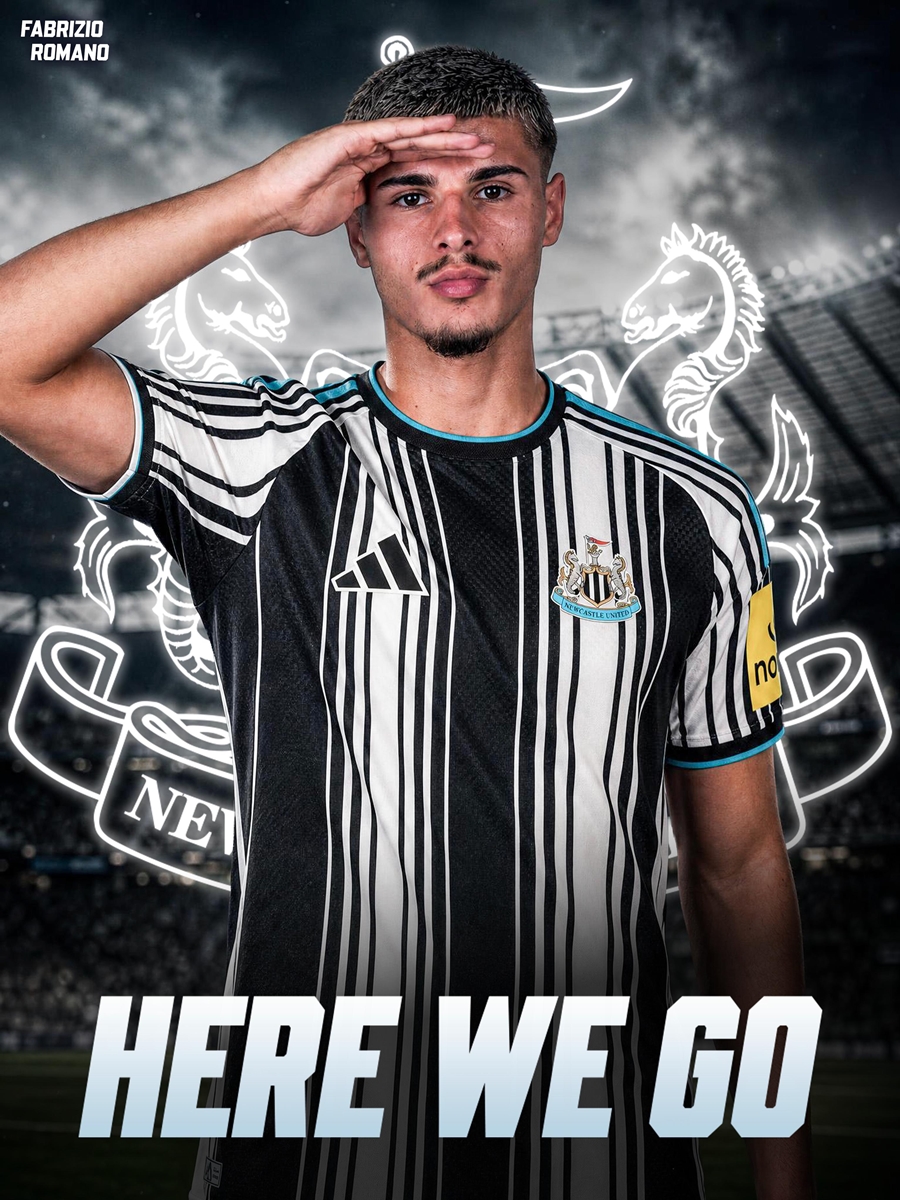 Matias Fernandez-Pardo được cho đ&atilde; đạt thỏa thuận gia nhập Newcastle. Ảnh: Fabrizio Romano/X.com.