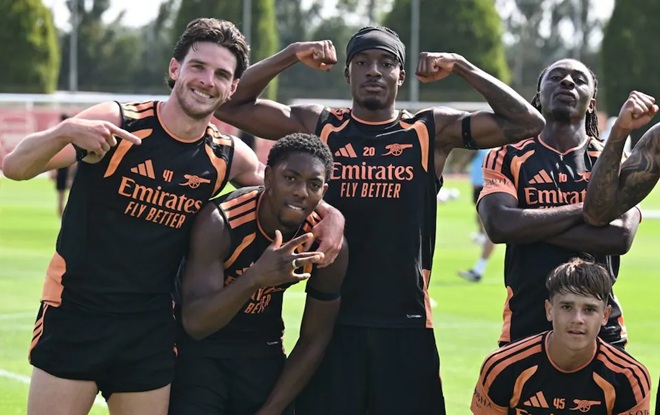 Nhiều cầu thủ Arsenal là đồng hương London. Ảnh: Stuart MacFarlane/Getty Images.