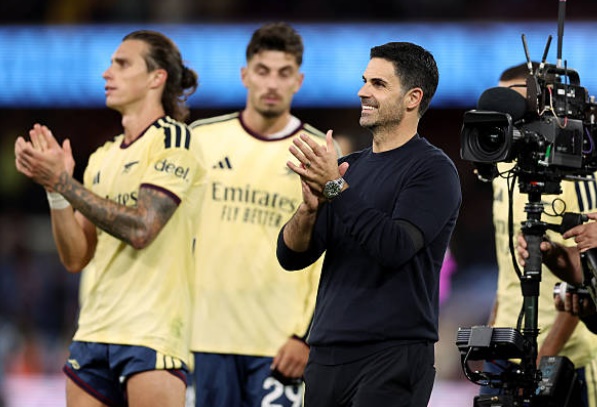 Arteta chạm mốc 250 trận dẫn dắt Arsenal. Ảnh: Naomi Baker/Getty Images.