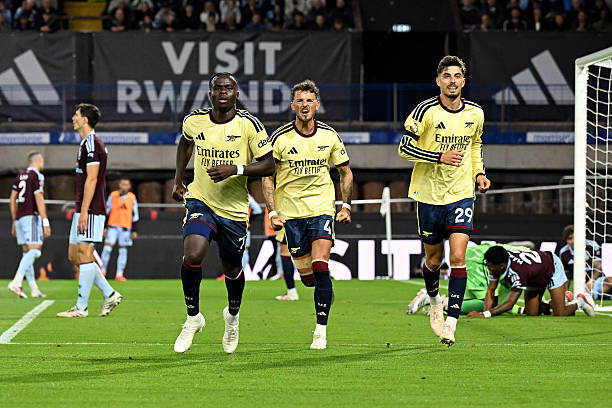 Arsenal vẫn có được 3 điểm dù không chơi quá tốt. Ảnh: Stuart MacFarlane/Arsenal FC via Getty Images.