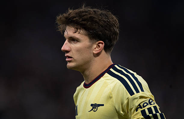 Tzolis là sự bổ sung duy nhất cho hàng công của Arsenal. Ảnh: Visionhaus/Getty Images.