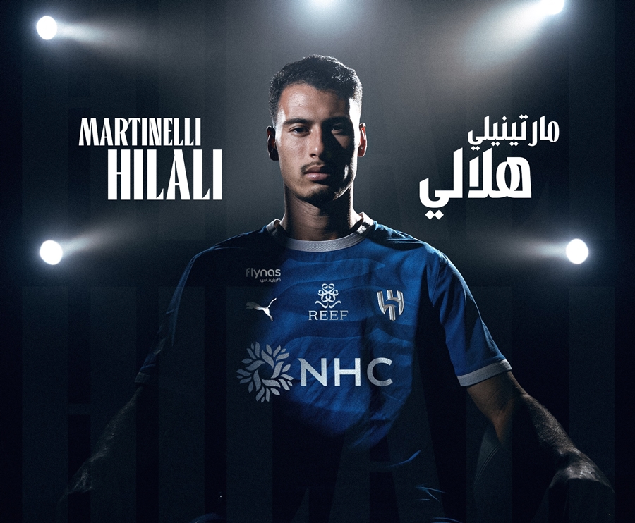 Gabriel Martinelli chính thức cập bến Al Hilal. Ảnh: Al Hilal FC.