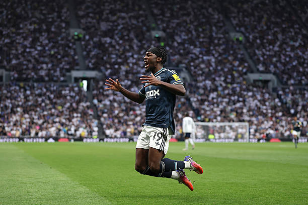 Anthony Elanga đang có phong độ cao bên phía Newcastle United. Ảnh: Richard Heathcote / Getty Images.
