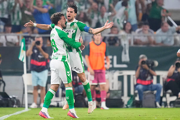 Niềm vui của Real Betis. Ảnh của Jose Breton/Pics Action/NurPhoto via Getty Images.