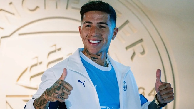 Enzo Fernandez là bom tấn đáng chú ý nhất của Man City. Ảnh: Manchester City.