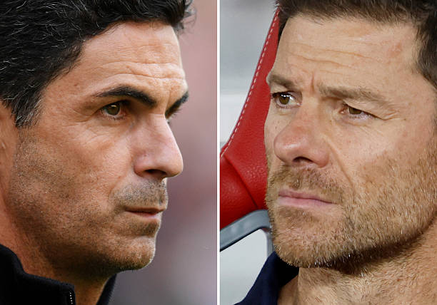 Xabi Alonso đã sẵn sàng thách thức Mikel Arteta. Ảnh: Charles McQuillan - Peksi Cahyo/Getty Images