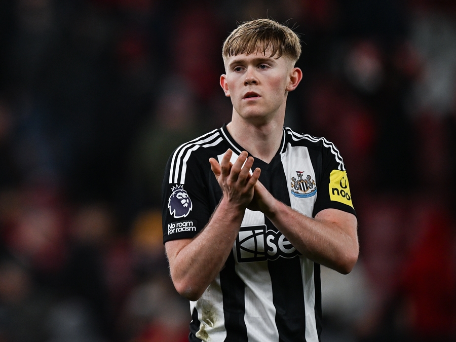 Lewis Hall là mục tiêu chuyển nhượng của Man Utd. Ảnh: Newcastle United FC.