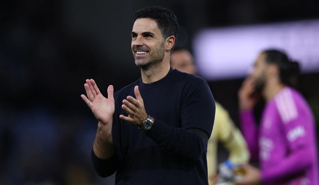Arteta hài lòng về đội hình của mình. (Ảnh: Trang chủ Arsenal)