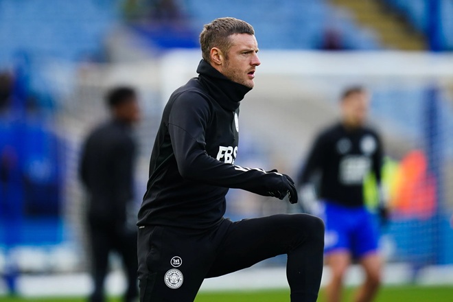 Vardy đã trở lại Anh. Ảnh: Leicester.