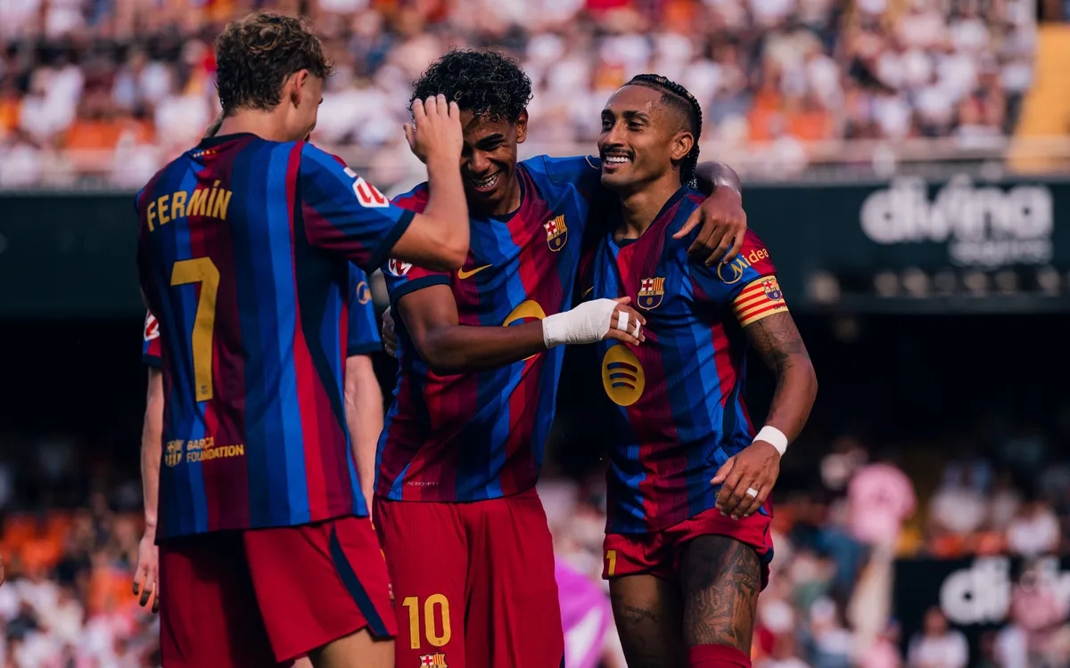 Ảnh bài viết Yamal lập cú đúp, Barca vùi dập Valencia 5-0
