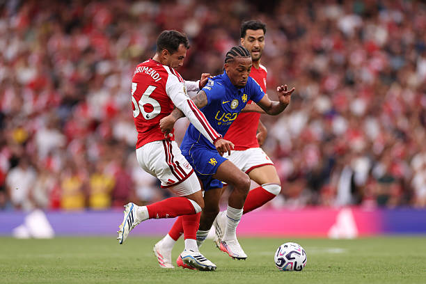 Arsenal đang thể hiện phong độ ấn tượng. Ảnh của Marc Atkins/Getty Images.