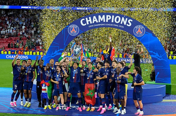 PSG đã có 2 lần liên tiếp vô địch Champions League. Ảnh: Glenn Gervot - PSG / PSG via Getty Images.