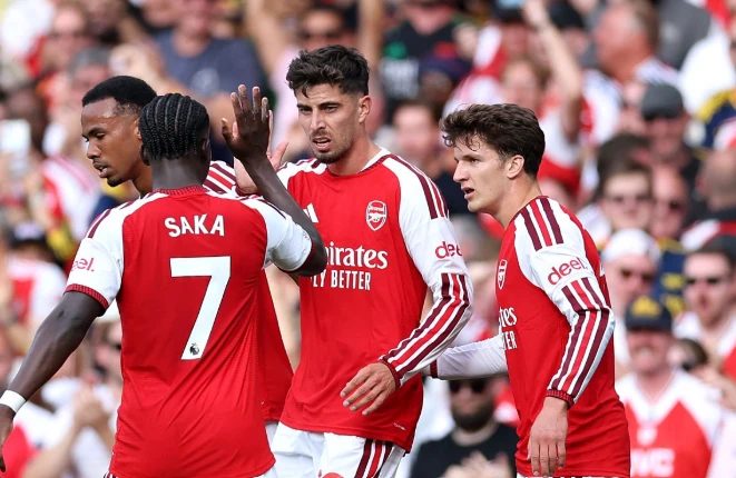 Arsenal thắng Chelsea 2-1. Ảnh: Ryan Pierse/Getty Images.