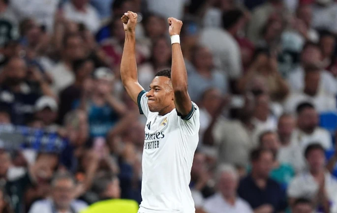 Mbappe đi vào lịch sử Champions League. Ảnh: Angel Martinez/Getty Images.