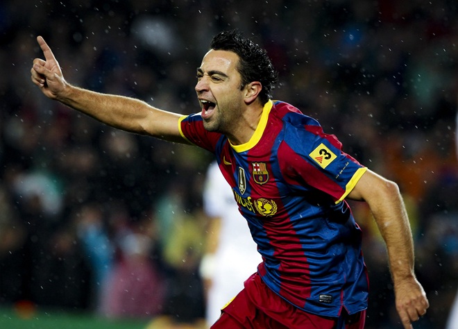 Xavi đã trở lại rực rỡ sau chấn thương. Ảnh: Barcelona.
