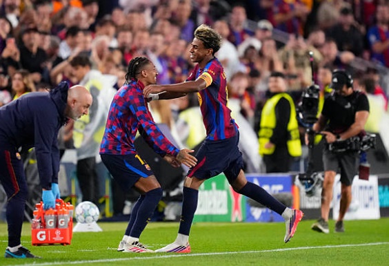 Barca có một màn trình diễn ấn tượng tại Champions League. Ảnh: Jose Breton/Pics Action/NurPhoto via Getty Images.