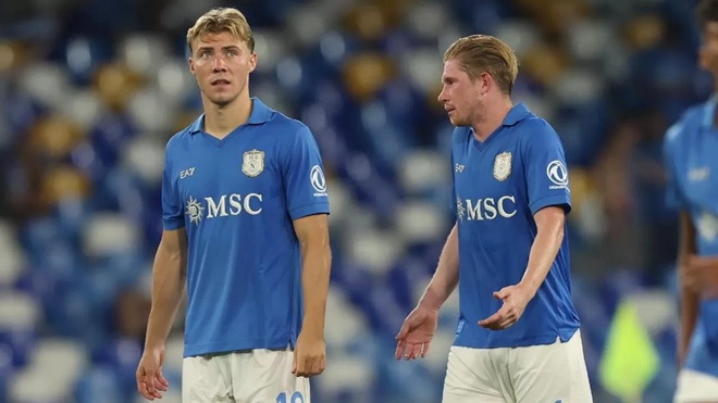 Hojlund gần như biến mất trước Arsenal. Ảnh: calcionapoli24.
