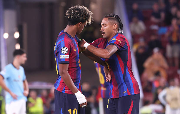 Ảnh bài viết Chấm điểm Barca: Raphinha thăng hoa; Lần đầu cho Yamal